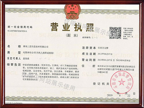 营业执照 营业执照